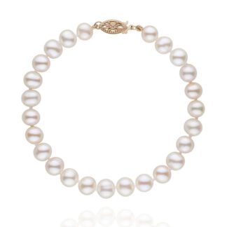 6577514 Fresh Water Pearl Bracelet with 14KT Gold Clasp