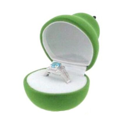 Green Pear Ring Box
