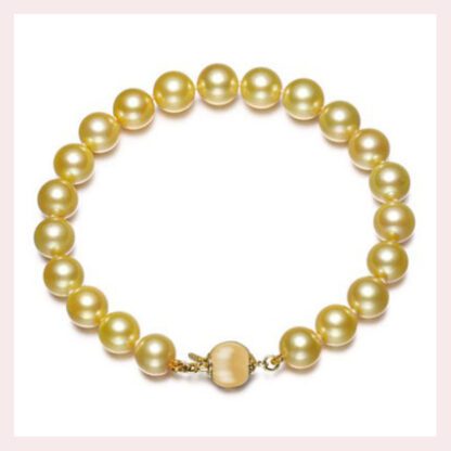 10011mm Golden Pearl Bracelet