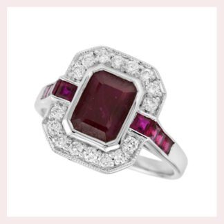 Ruby & Diamond Ring in Gold