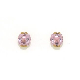 Morganite Stud Earrings in 10KT Rose Gold