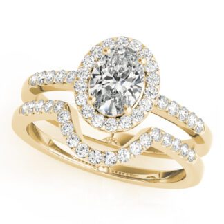409219 Diamond Wedding Set in 14KT Yellow Gold