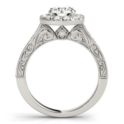 4096 Semimount with Diamonds in 14KT White Gold
