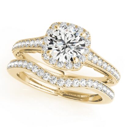 Wedding Set with Diamonds in 14KT Gold