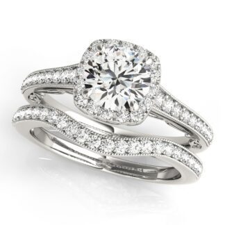 Wedding Set with Diamonds in 14KT Gold