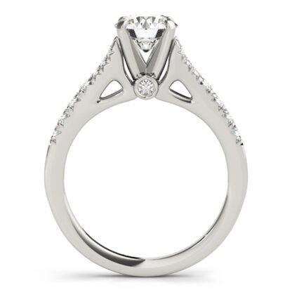 Semimount with Diamonds in 14KT White Gold