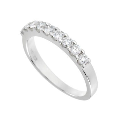4491 Band with Diamonds in 14KT White Gold