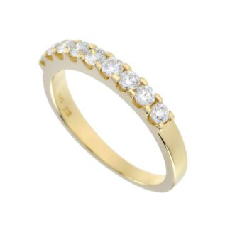4491 Band with Diamonds in 14KT Yellow Gold
