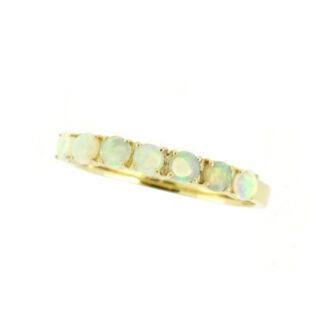 13101O Opal Bands in 14KT Yellow Gold