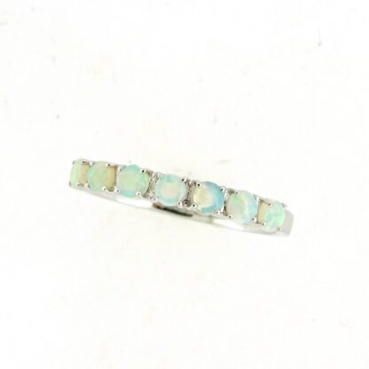 13101O Opal Bands in 14KT White Gold