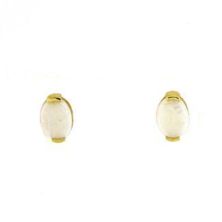 28121O Opal Earrings in 10KT Yellow Gold