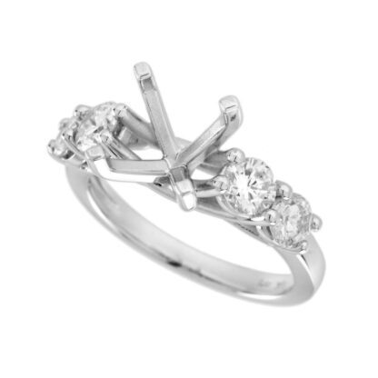 5257 Diamond Wedding Set in 14K White Gold