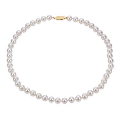 6571604 Fresh Water Pearl Necklace 6.5 - 7mm 14KT Yellow Gold