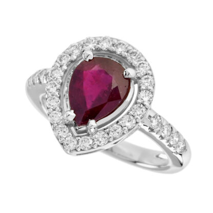 5136R Unique Ruby & Diamond Ring in 14KT Gold