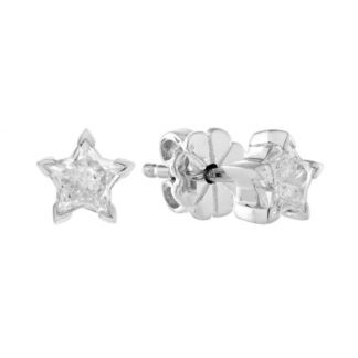 26311 Stud Earrings with Star Lab Diamonds in 14KT Gold