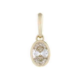 26422 Pendant with Lab Diamond in 10KT Yellow Gold